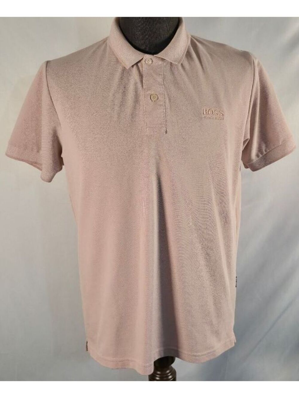 BOSS Hugo Boss Dusty Pink Polo Tagged 3XL Measures M/L